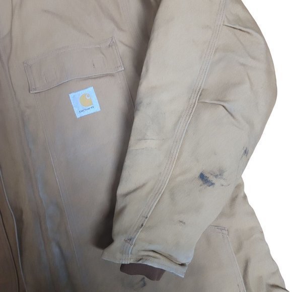 Carhartt Mens 46 Loose Fit Firm Insulated Traditional Coat - Picture 3 of 10